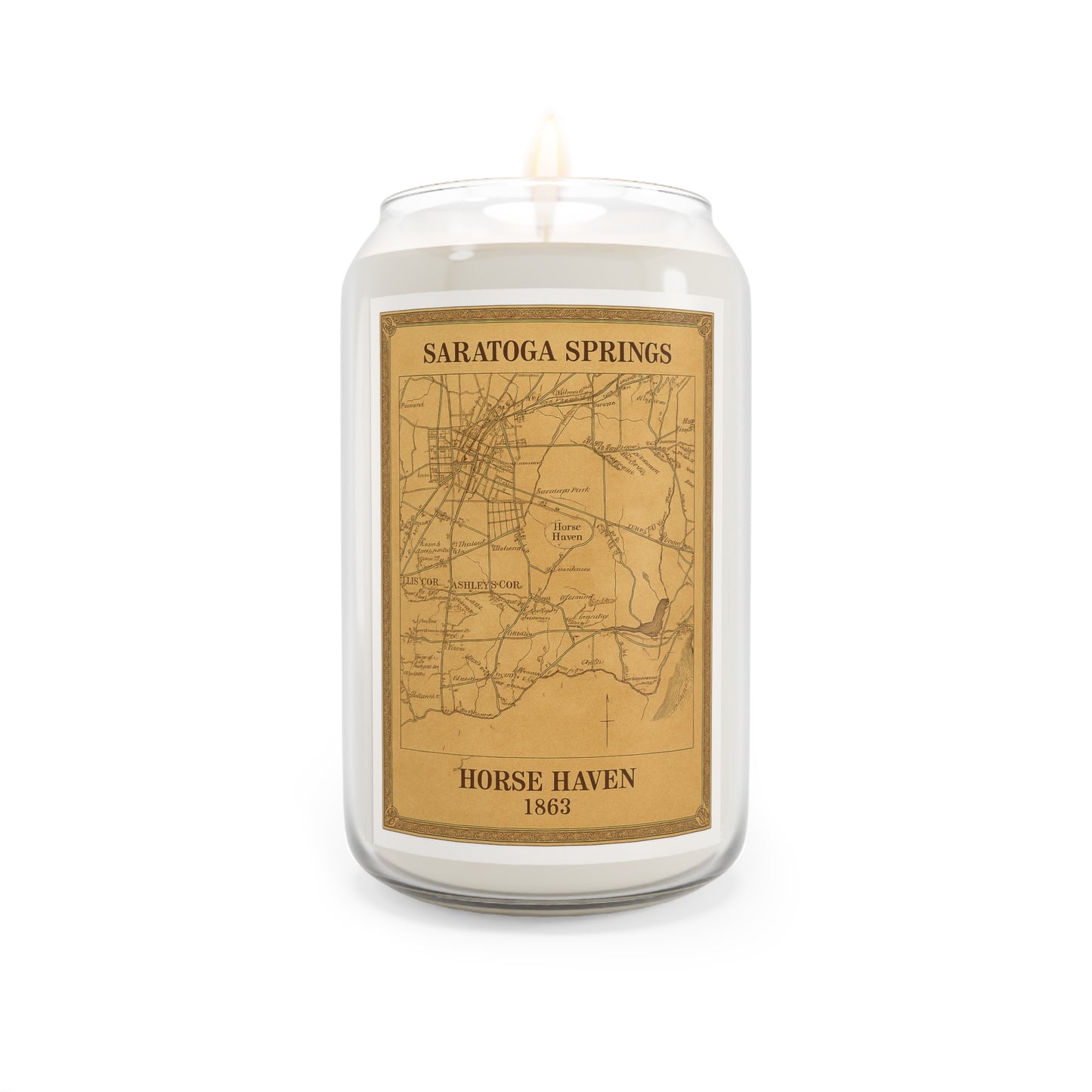 🐎 Horse Haven Candle – Saratoga Springs, 1863